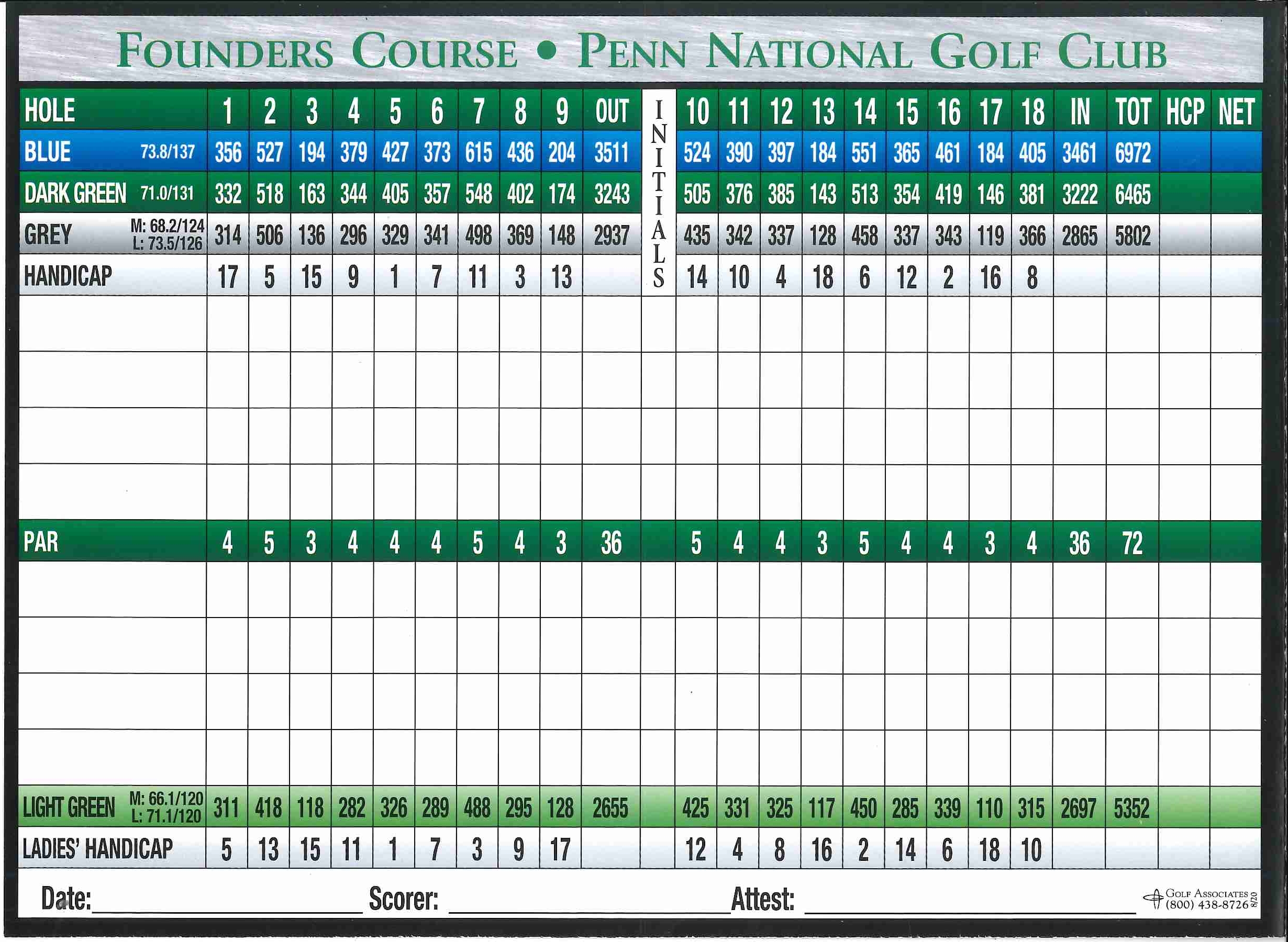 founders course penn national, fayetteville, Pennsylvania Golf